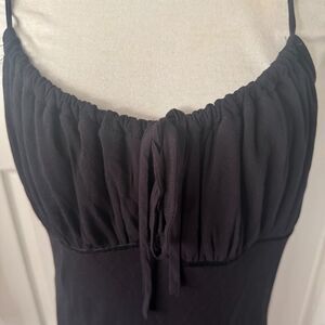 Wild Fable Jr Womens Sundress Sz Large Black Milkmaid Coquette Y2K Smocked